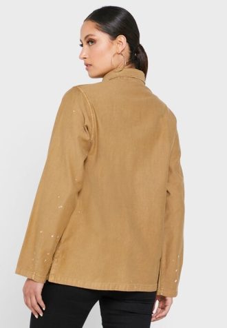 Khaki naisten Ralph Lauren Pocket Detail Button Down -paidat Khaki naisten Ralph Lauren Pocket Detail Button Down -paidat