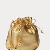 Kultainen naisten Ralph Lauren The Pony -käsilaukku