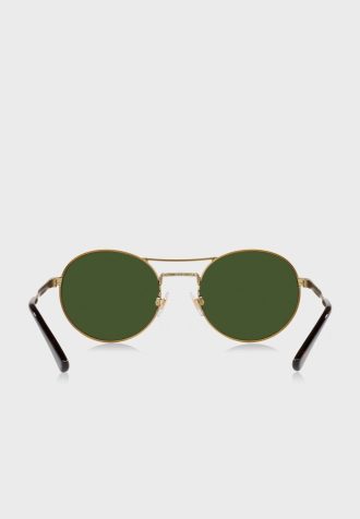 Kultaiset miesten Ralph Lauren 0Ph3142 pyöreät aurinkolasit