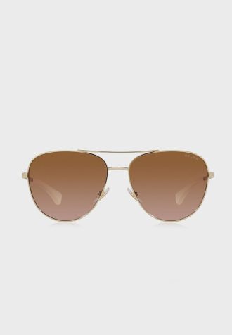 Kultaiset naisten Ralph Lauren 0Ra4139 Aviator aurinkolasit