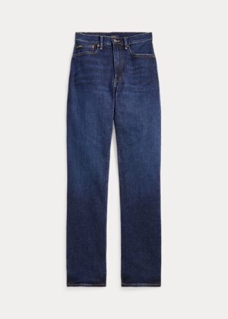 Kuninkaalliset naisten Ralph Lauren High-Rise Straight Fit -farkut Kuninkaalliset naisten Ralph Lauren High-Rise Straight Fit -farkut