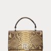cCopper naisten Ralph Lauren Python RL Top Handle Crossbody laukut cCopper naisten Ralph Lauren Python RL Top Handle Crossbody laukut
