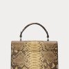 cCopper naisten Ralph Lauren Python RL Top Handle Crossbody laukut cCopper naisten Ralph Lauren Python RL Top Handle Crossbody laukut