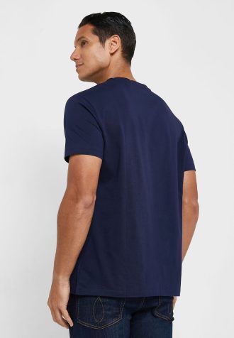 Laivasto miesten Ralph Lauren Logo Crew Neck T-paidat