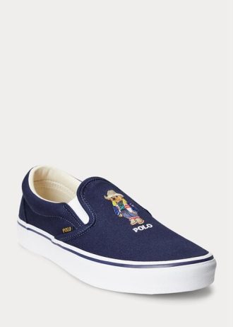 Laivaston miesten Ralph Lauren Keaton Polo Bear -lenkkarit Laivaston miesten Ralph Lauren Keaton Polo Bear -lenkkarit