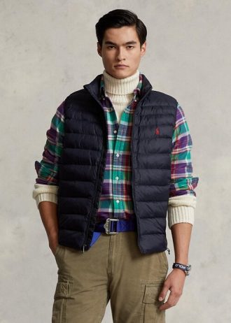 Laivaston miesten Ralph Lauren Pakattava Gilet-liivi