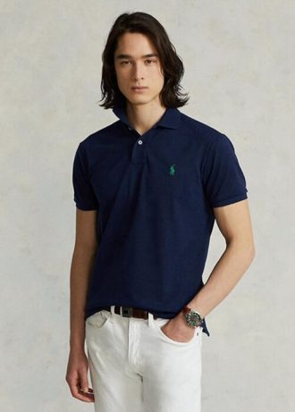 Laivaston miesten Ralph Lauren The Earth poolopaidat Laivaston miesten Ralph Lauren The Earth poolopaidat