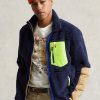 Laivaston miesten Ralph Lauren -tuulta estävät hybriditakit Laivaston miesten Ralph Lauren -tuulta estävät hybriditakit