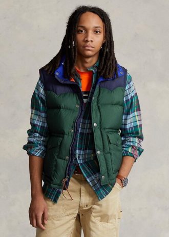 Laivaston miesten Ralph Lauren vettä hylkivä untuvaliivi