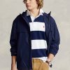 Laivaston miesten Ralph Lauren vettä hylkivät hupulliset takit Laivaston miesten Ralph Lauren vettä hylkivät hupulliset takit