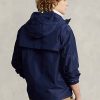 Laivaston miesten Ralph Lauren vettä hylkivät hupulliset takit Laivaston miesten Ralph Lauren vettä hylkivät hupulliset takit