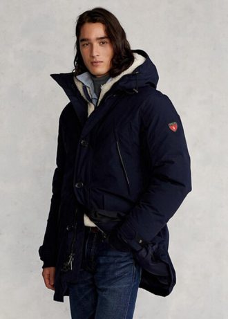 Laivaston miesten Ralph Lauren vettä hylkivät untuvatakit