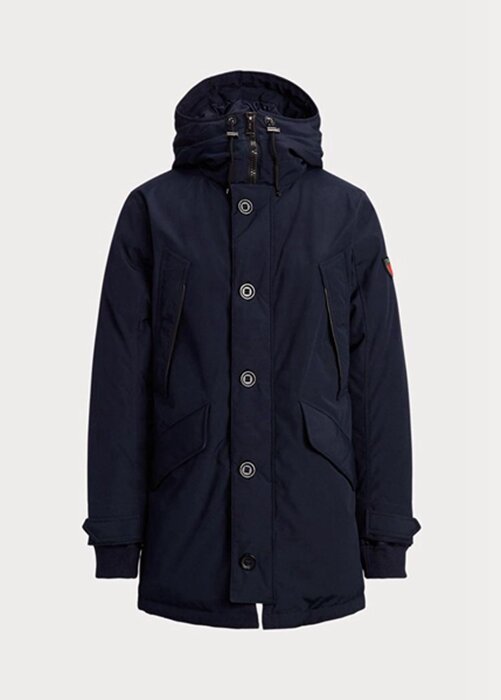 Laivaston miesten Ralph Lauren vettä hylkivät untuvatakit Laivaston miesten Ralph Lauren vettä hylkivät untuvatakit