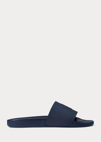 Laivaston/punaiset miesten Ralph Lauren -merkkiset ponitossut