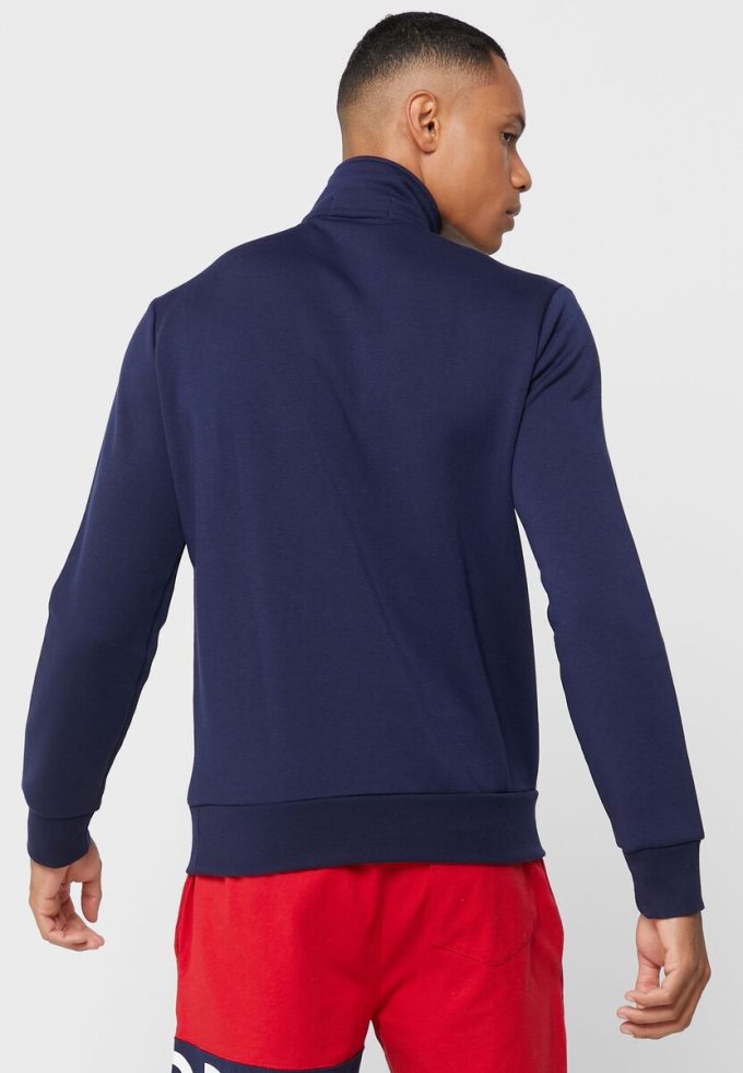 Laivastonsininen miesten Ralph Lauren -logoinen puolivetoketjullinen villapaita Laivastonsininen miesten Ralph Lauren -logoinen puolivetoketjullinen villapaita