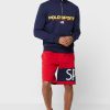 Laivastonsininen miesten Ralph Lauren -logoinen puolivetoketjullinen villapaita Laivastonsininen miesten Ralph Lauren -logoinen puolivetoketjullinen villapaita