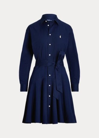 Laivastonsininen naisten Ralph Lauren -paneelimekko Laivastonsininen naisten Ralph Lauren -paneelimekko