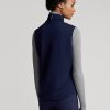 Laivastonsininen naisten Ralph Lauren tikattu etuvetoketjullinen hybridiliivi Laivastonsininen naisten Ralph Lauren tikattu etuvetoketjullinen hybridiliivi