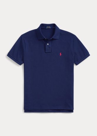 Laivastonsiniset miesten Ralph Lauren Ikoniset mesh poolopaidat Laivastonsiniset miesten Ralph Lauren Ikoniset mesh poolopaidat