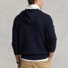 Laivastonsiniset miesten Ralph Lauren -kuvioidut puuvillahupulliset neulepuserot Laivastonsiniset miesten Ralph Lauren -kuvioidut puuvillahupulliset neulepuserot