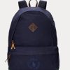 Laivastonsiniset miesten Ralph Lauren -logolla brodeeratut kanvasreput Laivastonsiniset miesten Ralph Lauren -logolla brodeeratut kanvasreput