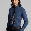Laivastonsiniset miesten Ralph Lauren Slim Fit -ruudulliset Dobbyn juhlapaidat Laivastonsiniset miesten Ralph Lauren Slim Fit -ruudulliset Dobbyn juhlapaidat
