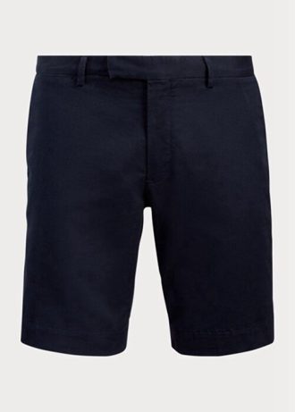 Laivastonsiniset miesten Ralph Lauren Stretch Slim Fit chino shortsit