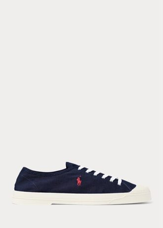 Laivastonsiniset/punaiset miesten Ralph Lauren Essence 100 -kangaslenkkarit Laivastonsiniset/punaiset miesten Ralph Lauren Essence 100 -kangaslenkkarit