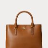 Lauren Tan naisten Ralph Lauren nahkaiset pienet Marcy-laukut Lauren Tan naisten Ralph Lauren nahkaiset pienet Marcy-laukut