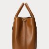 Lauren Tan naisten Ralph Lauren nahkaiset pienet Marcy-laukut Lauren Tan naisten Ralph Lauren nahkaiset pienet Marcy-laukut