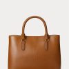 Lauren Tan naisten Ralph Lauren nahkaiset pienet Marcy-laukut Lauren Tan naisten Ralph Lauren nahkaiset pienet Marcy-laukut