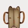 Lauren Tan naisten Ralph Lauren nahkaiset pienet Marcy-laukut Lauren Tan naisten Ralph Lauren nahkaiset pienet Marcy-laukut