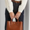 Lauren Tan naisten Ralph Lauren nahkaiset pienet Marcy-laukut Lauren Tan naisten Ralph Lauren nahkaiset pienet Marcy-laukut