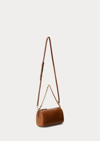 Lauren Tan naisten Ralph Lauren Nappa -nahkaiset pienet Emelia-olkalaukut