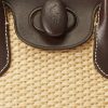 Luonnollinen naisten Ralph Lauren -nahka & Olki keskikokoiset Bellport-laukkulaukut