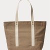 Madison Tan naisten Ralph Lauren Canvas Medium Polo Bear Kangaskassit Madison Tan naisten Ralph Lauren Canvas Medium Polo Bear Kangaskassit