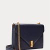 Midnight Navy naisten Ralph Lauren Polo ID nahka kirjekuori ketju Crossbody laukut Midnight Navy naisten Ralph Lauren Polo ID nahka kirjekuori ketju Crossbody laukut