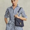 Midnight Navy naisten Ralph Lauren Polo ID nahka kirjekuori ketju Crossbody laukut Midnight Navy naisten Ralph Lauren Polo ID nahka kirjekuori ketju Crossbody laukut