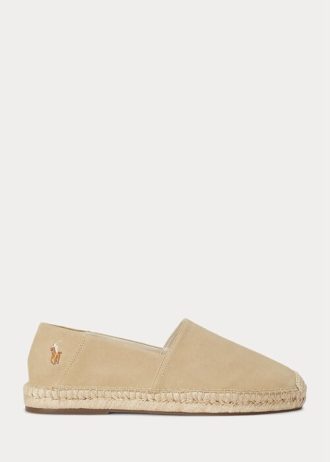 Miesten beige Ralph Lauren Cevio Suede Espadrille Miesten beige Ralph Lauren Cevio Suede Espadrille