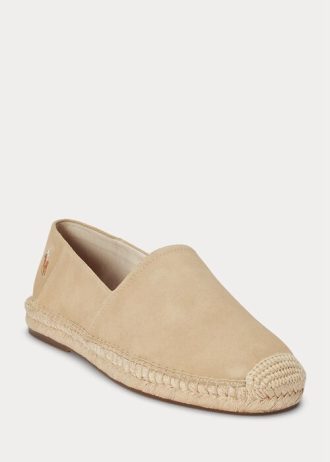 Miesten beige Ralph Lauren Cevio Suede Espadrille Miesten beige Ralph Lauren Cevio Suede Espadrille