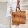 Miesten khakiväriset Ralph Lauren Welingtonin vasikan mokkanahkalaukut