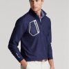 Miesten laivasto Ralph Lauren GolfClassic Fit Camo Jacquard -pusero