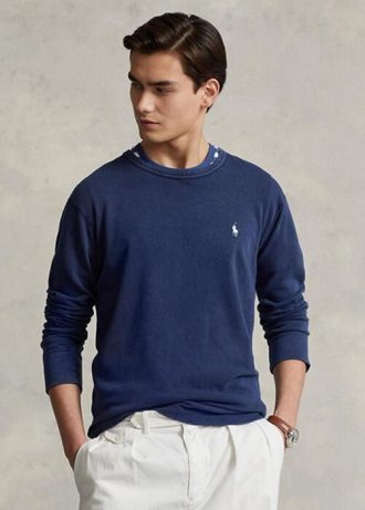 Miesten laivasto Ralph Lauren Spa Terry collegepaita