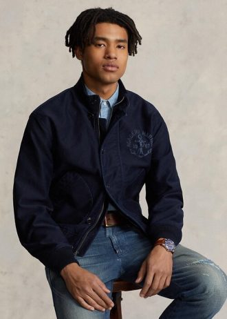 Miesten laivaston Ralph Lauren Graphic Deck -takit Miesten laivaston Ralph Lauren Graphic Deck -takit