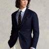 Miesten laivaston Ralph Lauren Polo pehmeät pellavapuvut Miesten laivaston Ralph Lauren Polo pehmeät pellavapuvut