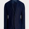 Miesten laivaston Ralph Lauren Polo pehmeät pellavapuvut Miesten laivaston Ralph Lauren Polo pehmeät pellavapuvut