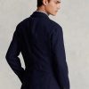Miesten laivaston Ralph Lauren Polo pehmeät pellavapuvut Miesten laivaston Ralph Lauren Polo pehmeät pellavapuvut