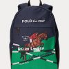Miesten laivaston Ralph Laurenin ratsastusprinttikankaiset reput Miesten laivaston Ralph Laurenin ratsastusprinttikankaiset reput