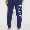 Miesten laivastonruskeat Ralph Lauren -logolla varustetut lenkkeilyhousut Miesten laivastonruskeat Ralph Lauren -logolla varustetut lenkkeilyhousut