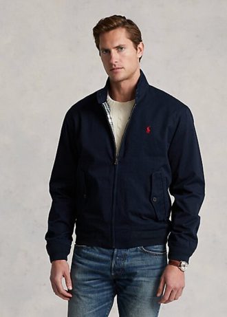 Miesten laivastonruskeat Ralph Lauren -puuvillatakit Miesten laivastonruskeat Ralph Lauren -puuvillatakit